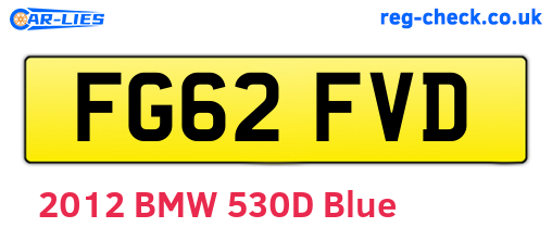 FG62FVD are the vehicle registration plates.