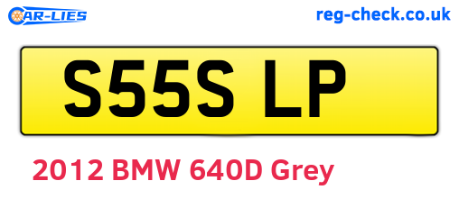 S55SLP are the vehicle registration plates.
