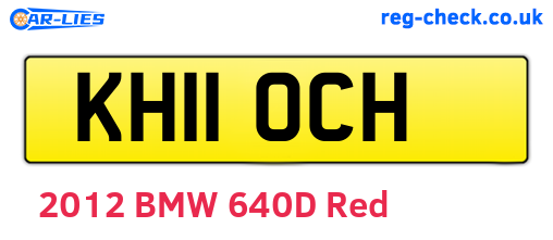 KH11OCH are the vehicle registration plates.