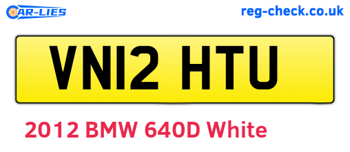 VN12HTU are the vehicle registration plates.