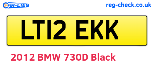 LT12EKK are the vehicle registration plates.