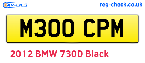 M300CPM are the vehicle registration plates.