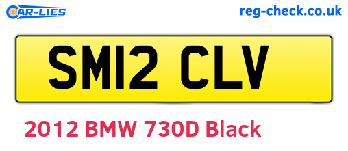 SM12CLV are the vehicle registration plates.
