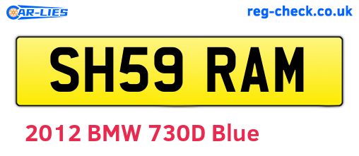 SH59RAM are the vehicle registration plates.