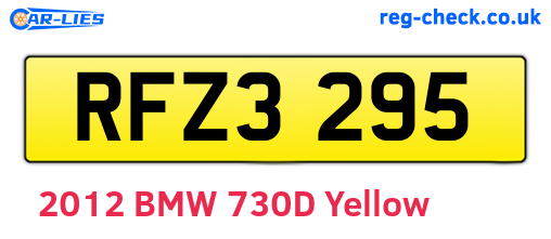 RFZ3295 are the vehicle registration plates.