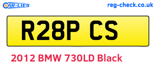 R28PCS are the vehicle registration plates.