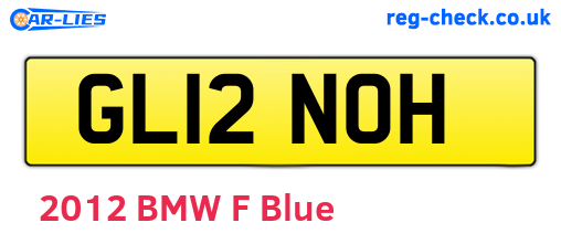 GL12NOH are the vehicle registration plates.