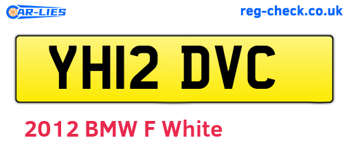 YH12DVC are the vehicle registration plates.
