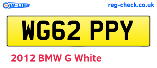 WG62PPY are the vehicle registration plates.