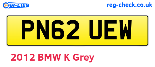 PN62UEW are the vehicle registration plates.