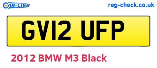 GV12UFP are the vehicle registration plates.