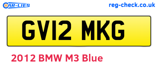 GV12MKG are the vehicle registration plates.