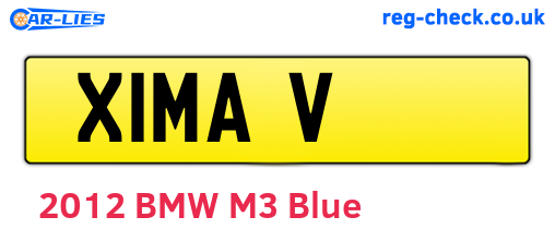 X1MAV are the vehicle registration plates.
