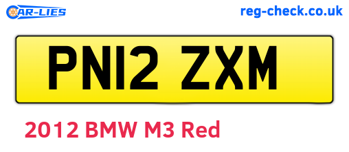 PN12ZXM are the vehicle registration plates.