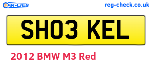 SH03KEL are the vehicle registration plates.