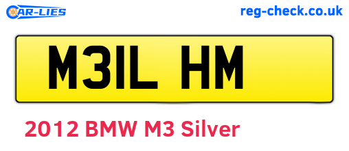 M31LHM are the vehicle registration plates.