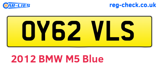 OY62VLS are the vehicle registration plates.