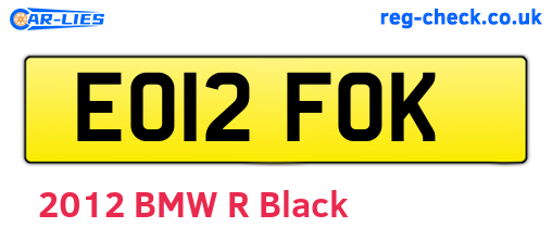 EO12FOK are the vehicle registration plates.