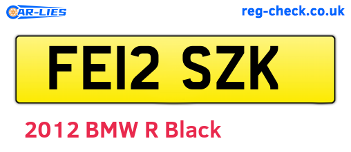 FE12SZK are the vehicle registration plates.