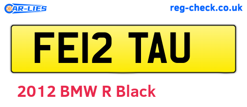 FE12TAU are the vehicle registration plates.