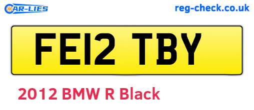 FE12TBY are the vehicle registration plates.