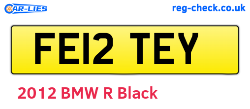 FE12TEY are the vehicle registration plates.