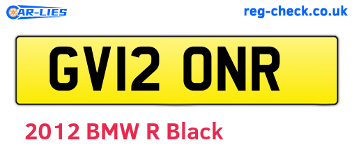 GV12ONR are the vehicle registration plates.