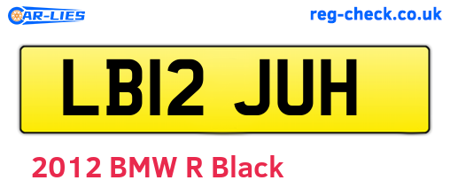 LB12JUH are the vehicle registration plates.