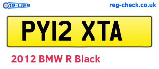 PY12XTA are the vehicle registration plates.