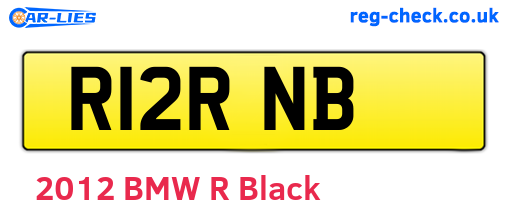 R12RNB are the vehicle registration plates.