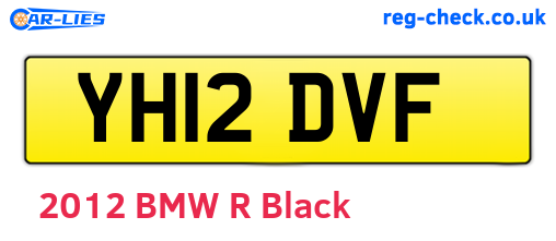 YH12DVF are the vehicle registration plates.