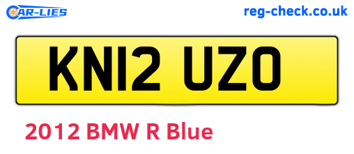 KN12UZO are the vehicle registration plates.