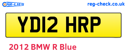 YD12HRP are the vehicle registration plates.