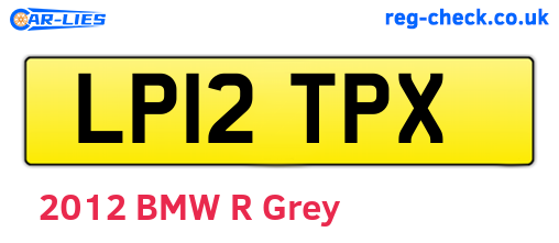 LP12TPX are the vehicle registration plates.