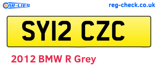 SY12CZC are the vehicle registration plates.