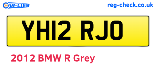 YH12RJO are the vehicle registration plates.