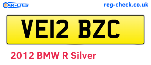 VE12BZC are the vehicle registration plates.