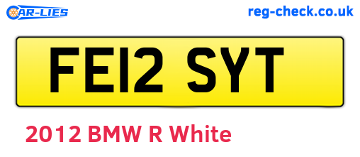 FE12SYT are the vehicle registration plates.