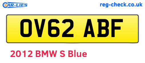 OV62ABF are the vehicle registration plates.