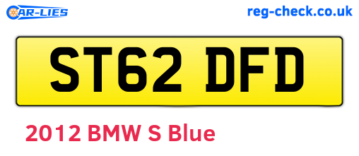 ST62DFD are the vehicle registration plates.