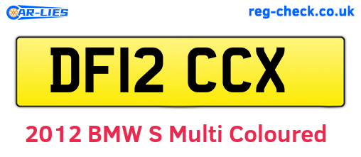 DF12CCX are the vehicle registration plates.