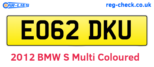 EO62DKU are the vehicle registration plates.