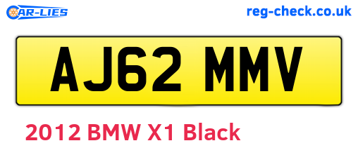 AJ62MMV are the vehicle registration plates.