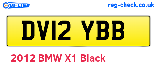DV12YBB are the vehicle registration plates.