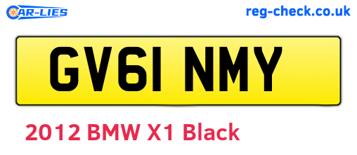 GV61NMY are the vehicle registration plates.