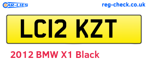 LC12KZT are the vehicle registration plates.
