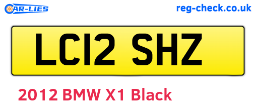 LC12SHZ are the vehicle registration plates.