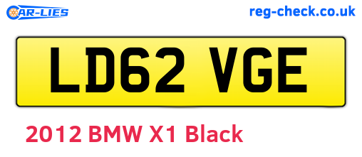 LD62VGE are the vehicle registration plates.