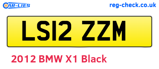 LS12ZZM are the vehicle registration plates.