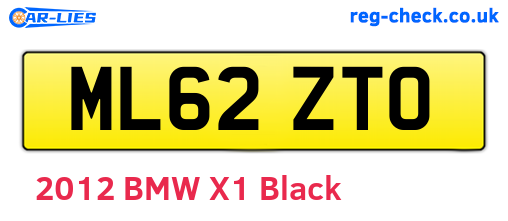 ML62ZTO are the vehicle registration plates.